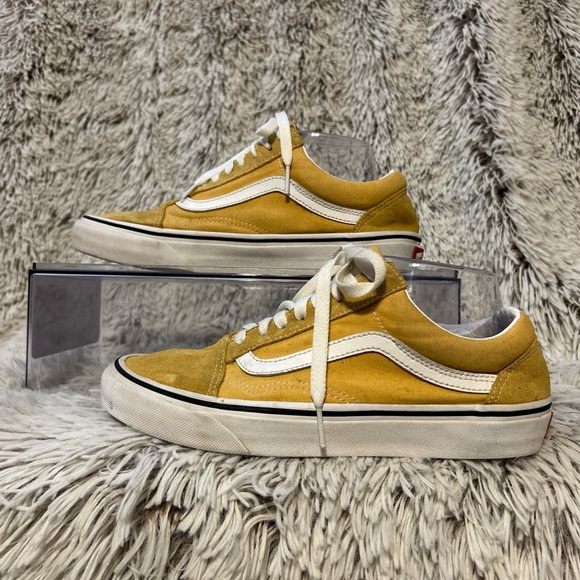 Vans Womens 8.5‎ Old Skool Yellow Low Top Canvas Athletic Sneaker Shoes Mens 7 - Picture 1 of 10